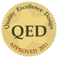 QED badge: Quality Excellence Design